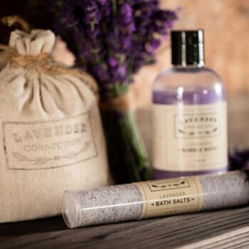 lavender bath salts and lavender bubble bath