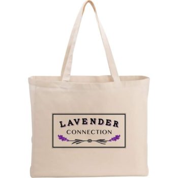 Lavender Connection logo tote