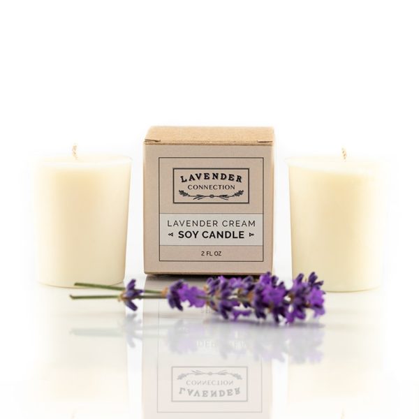 Lavender Cream Votive Candle