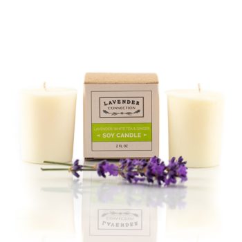 Lavender White Tea Ginger Votive Candle