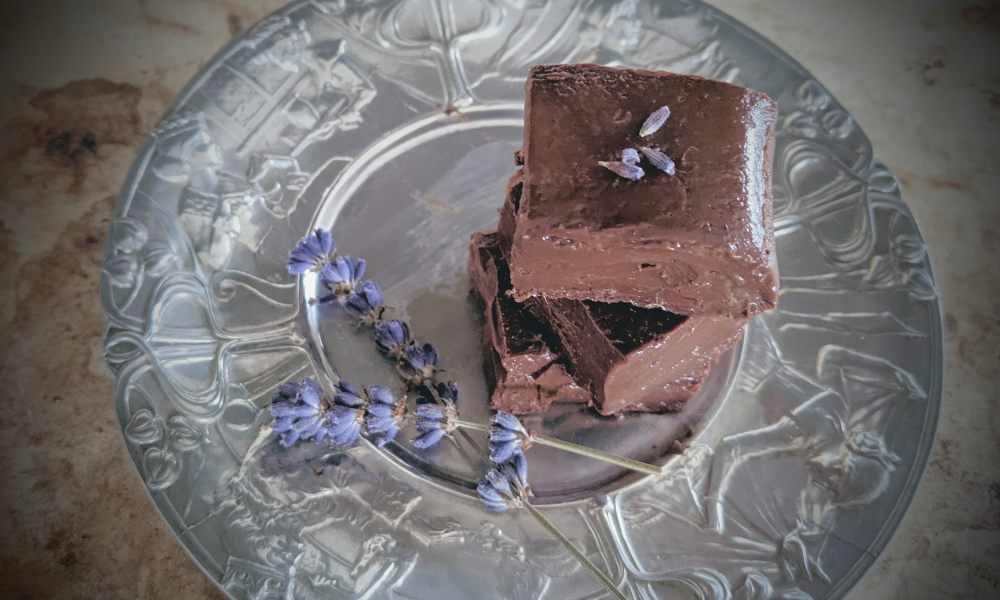 Lavender Chocolate Fudge