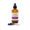 Lavender Spritz for body, room, bathroom, car - 4 oz, in a decorative brown amber glass bottle