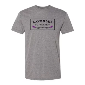 Lavender Connection logo, shirt, grey, unisex