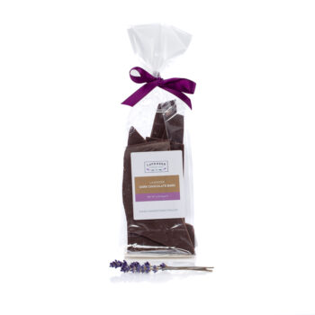 lavender dark chocolate bark