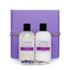 Lavender Connection lavender body care gift box with Lavender Body Wash and Lavender Body Lotion in a purple gift box